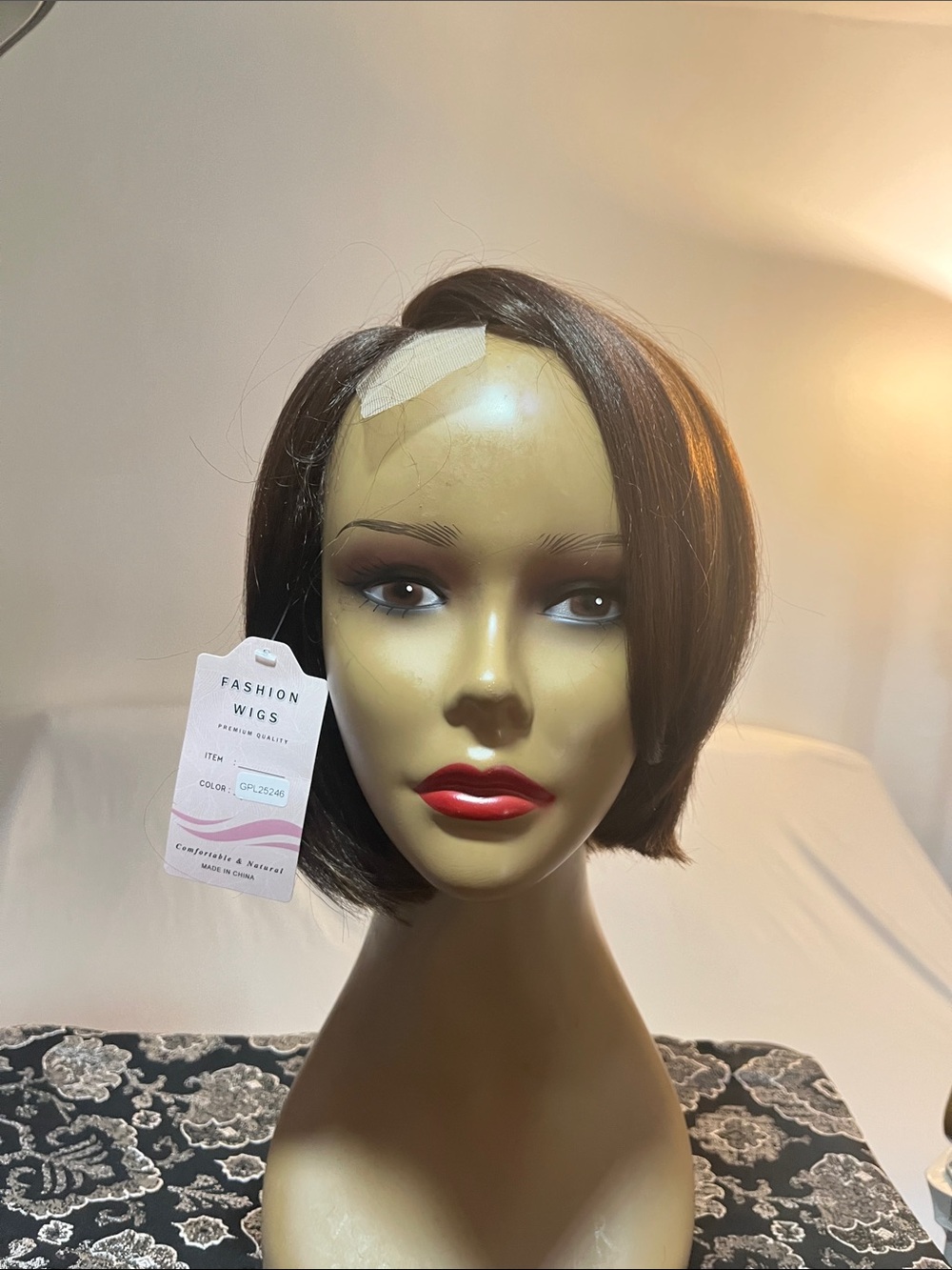 Short Brown Bob Wig - Sleek Style